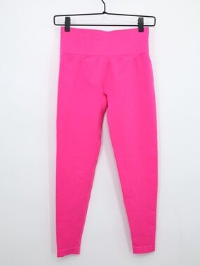 Buffbunny Collection High Rise Leggings Neon Hot Pink Athletic Size L